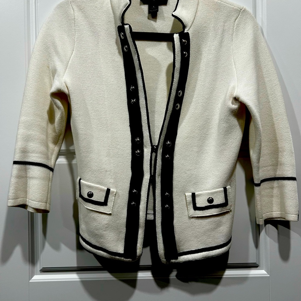 WHBM knit jacket size small